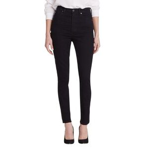 COH Olivia High Rise Slim Jeans Black Denim Size 27 NWT